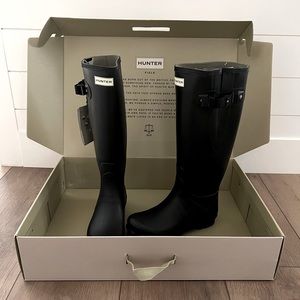Hunter Norris Adjustable Rainboots Size 8